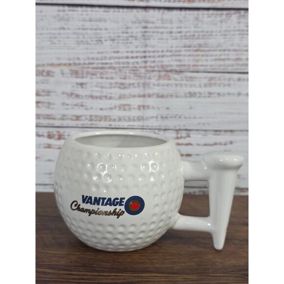 Vantage Gold Championship 3-D Golf Ball & Tee Coffee Mug - Picture 1 of 6